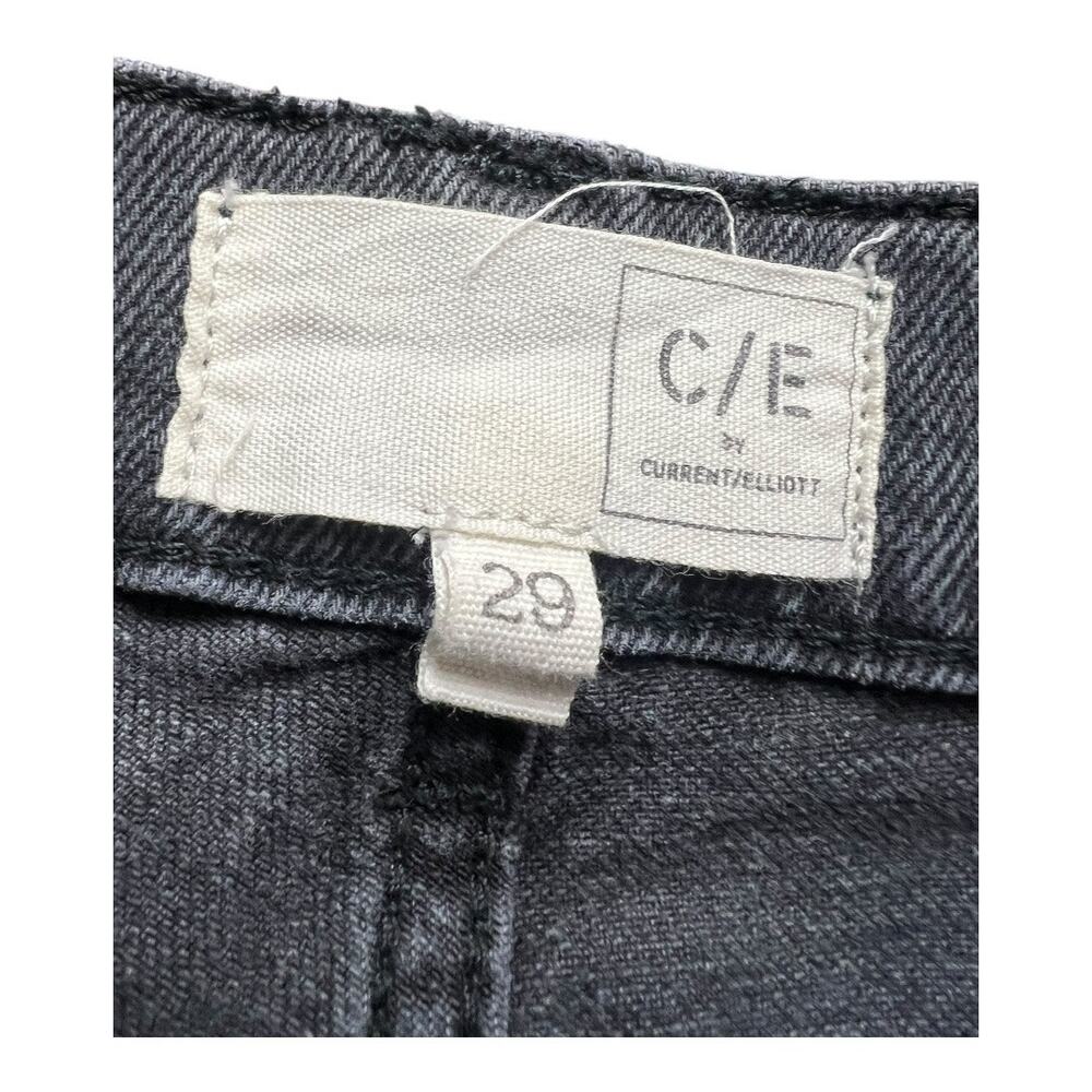 C / E by Current / Elliot Black Jeans 29 Front pleat Retro Tapered denim pants - Picture 3 of 8